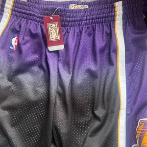 Mitchel and Ness Laker shorts